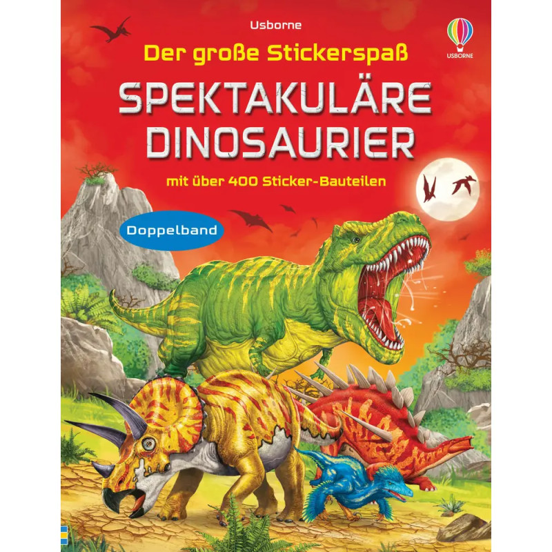 DTV Stickerbuch: Spektakuläre Dinosaurier – Das große Stickerspaß ab 4 Jahre