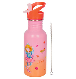 Coppenrath Verlag Prinzessin Lillifee Edelstahlflasche 0,5L. Nachhaltig, robust, inkl. Bürste. EAN 4029753228444