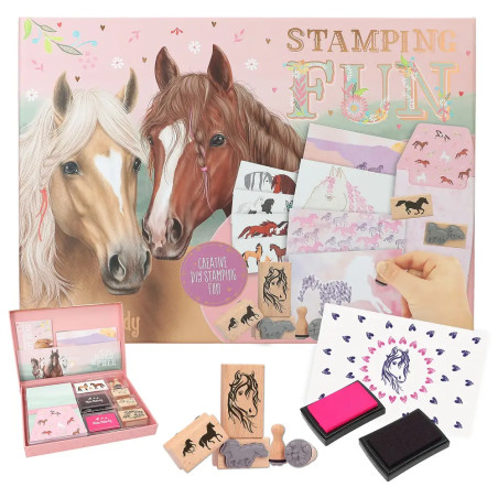 Depesche Miss Melody Stamping Fun | Kreativset mit Stempel & Karten – Pferdemotive basteln