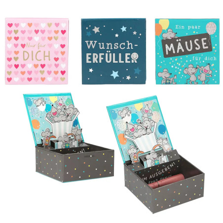 WUNSCHERFÜLLER Pop up Box für Geldgeschenke