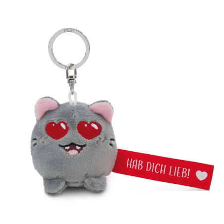 Schlüsselanhänger Katze Hab dich lieb! r