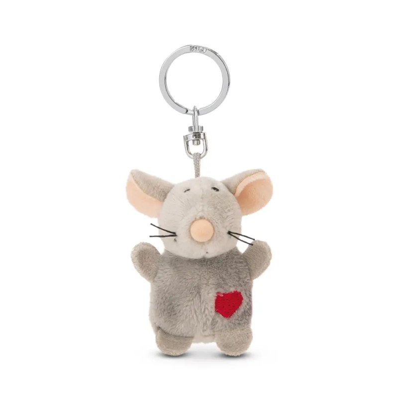 Schlüsselanhänger Maus mit Herz 5cm