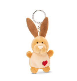 Schlüsselanhänger Hase mit Herz 5cm