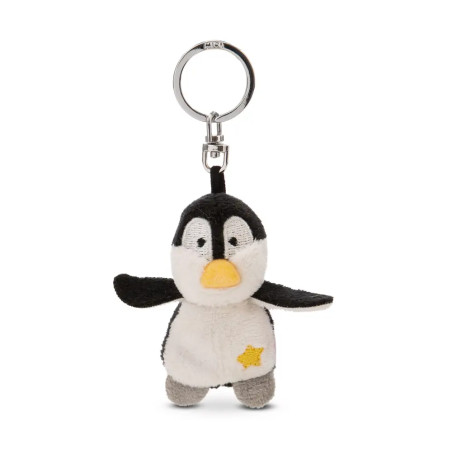 Schlüsselanhänger Pinguin mit Stern 5cm