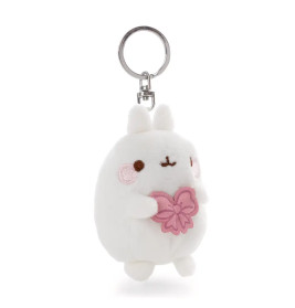 NICI Schlüsselanhänger Molang mit Schleife 8cm: Kuschelig weiches Accessoire für Schlüsselbund & Tasche