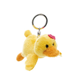 NICI Ente Pooline Schlüsselanhänger 10cm liegend – Flauschig & charmant mit Metallring
