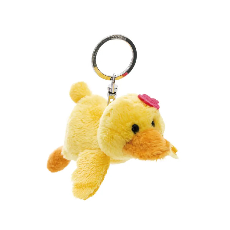 NICI Ente Pooline Schlüsselanhänger 10cm liegend – Flauschig & charmant mit Metallring