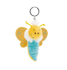 NICI Flibbies Schmetterling Schlüsselanhänger gelb – Plüsch-Anhänger mit Metallring