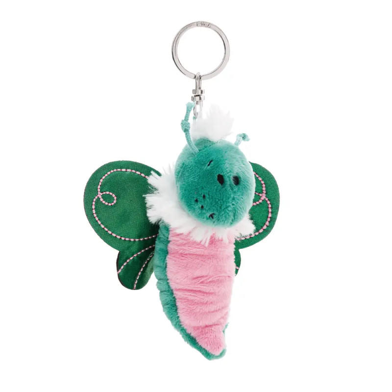 NICI Flibbies Schmetterling Schlüsselanhänger grün – Frischer Plüsch-Anhänger für Tasche & Schlüssel