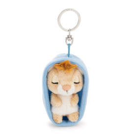 NICI Schlüsselanhänger Sleeping Pets Löwe 8cm - Flauschiger Tier-Anhänger | Geschenkidee