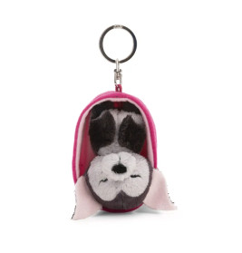 NICI Schlüsselanhänger Sleeping Pets Fledermaus 8cm pink – Süßer Plüsch-Begleiter