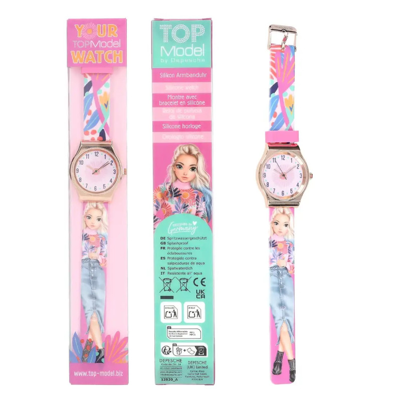 Depesche TOPModel Silikon Armbanduhr – Stylisches Accessoire für Mädchen