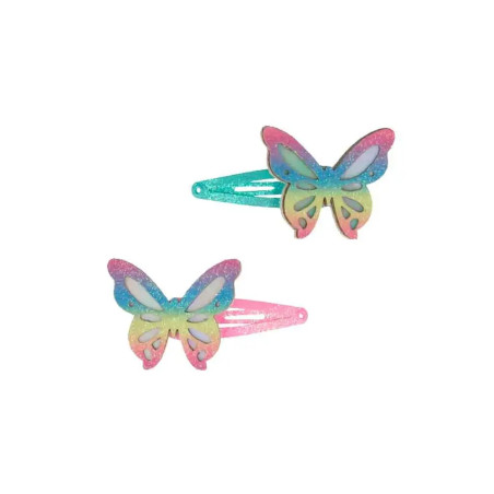 CC-Clips Schmetterling 2tlg 2Farben 4cm
