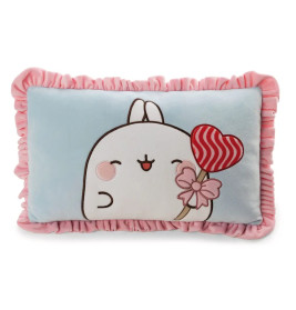 NICI Molang Kissen rechteckig 43x25cm – Flauschiges Deko-Kissen für Fans