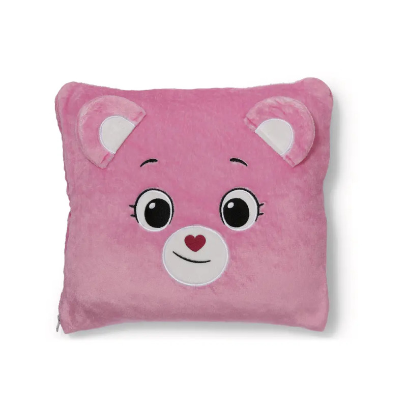 NICI Glücksbärchis Hurrabärchi 2in1 Decke & Kissen Set (165x140cm) – Kuschelweich & Praktisch