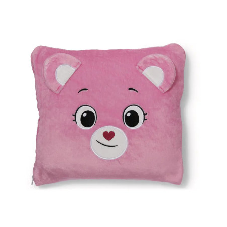 NICI Glücksbärchis Hurrabärchi 2in1 Decke & Kissen Set (165x140cm) – Kuschelweich & Praktisch