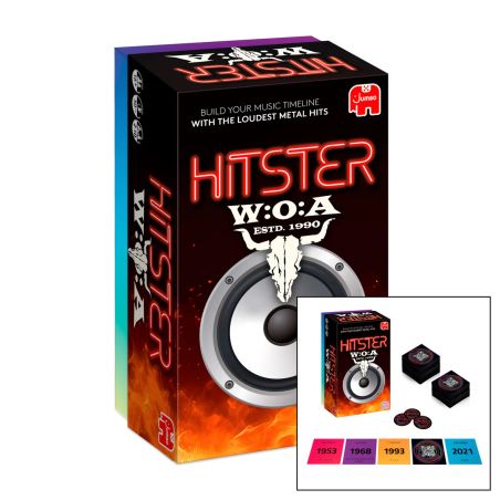 Jumbo: Hitster – Wacken. Das Rock-Karaoke-Spiel für Hardrock-Fans ab 16 Jahren
