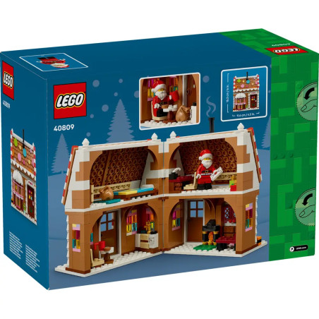 LEGO® Iconic 40809 Weihnachtliches Lebkuchenhaus