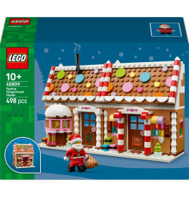 LEGO® Iconic 40809 Weihnachtliches Lebkuchenhaus