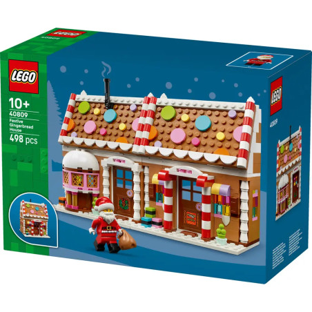 LEGO® Iconic 40809 Weihnachtliches Lebkuchenhaus