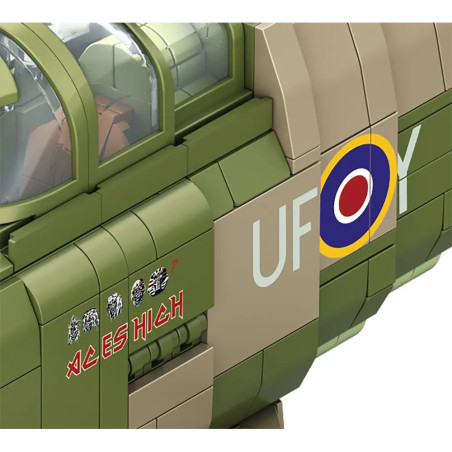 Iron Maiden Spitfire MK.II Aces High - Brick System, Revell Klemmbaustein Set