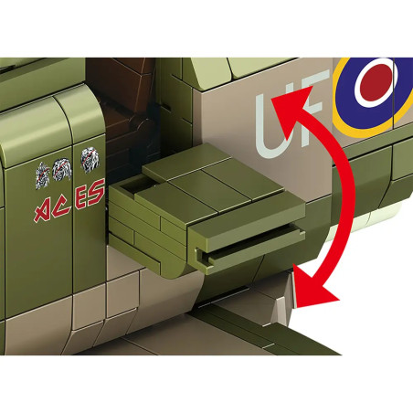 Iron Maiden Spitfire MK.II Aces High - Brick System, Revell Klemmbaustein Set