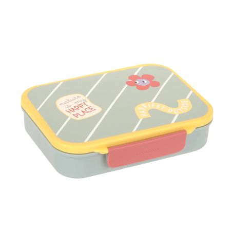 Lässig Bento Brotdose Happy Trails Flower – Praktisch für Kindergarten & Schule