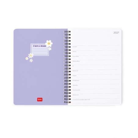 12-Month Diary 2027 Daisy - Li lac