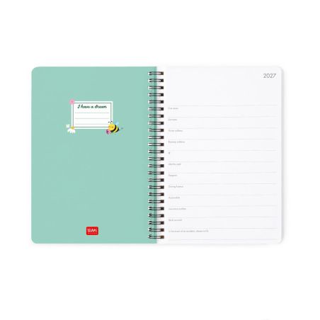 12-Month Diary 2027 Bee- Gre en
