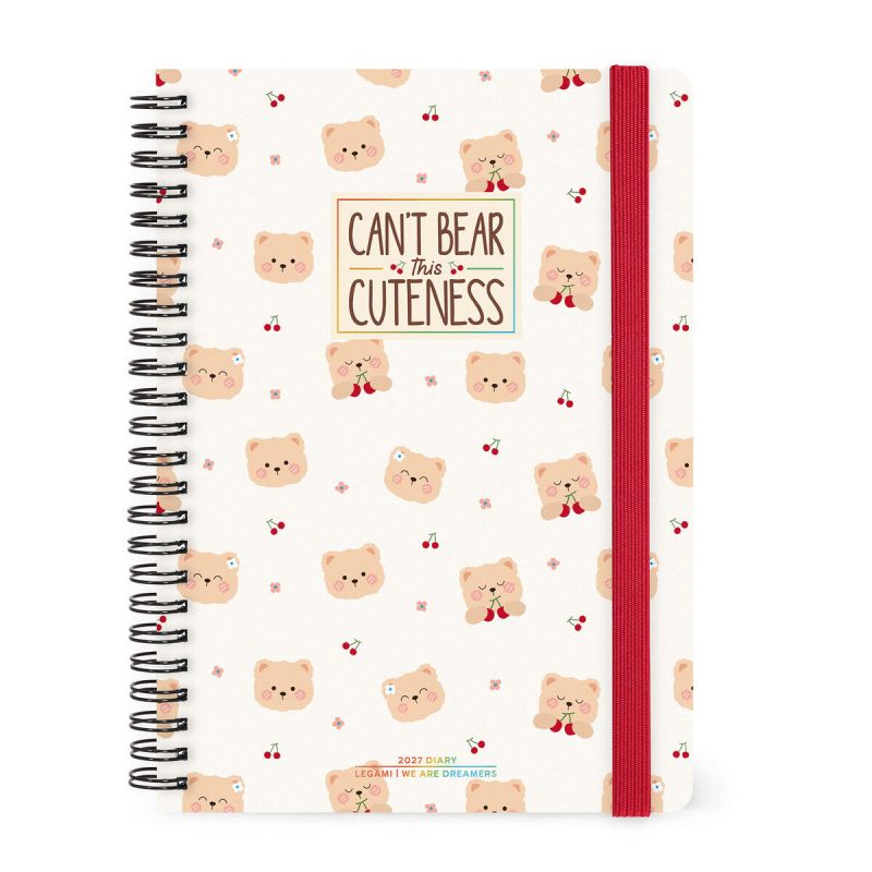12-Month Diary 2027 Teddy Bear