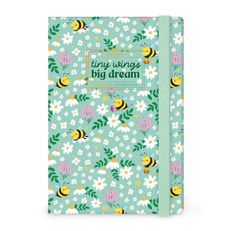 12-Month Diary 2027 Bee - Gree n