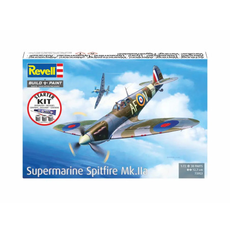 Starter Kit Spitfire Mk.IIa, Revell Modellbausatz mit Basiszubehör