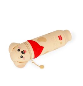 Kawaii - 2in1 Silicone Pencil Case - Golden