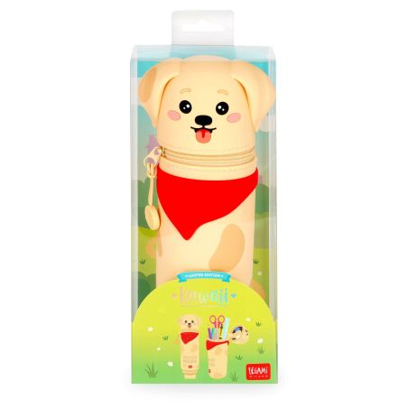 Kawaii - 2in1 Silicone Pencil Case - Golden