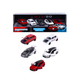 Majorette Golf GTI 5er Geschenkset | Sammler Edition Modellautos – Sportliche Kompaktwagen Die-Cast