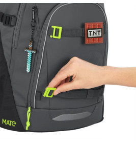 hama Rucksack MATE Tarp Black Thunder – 30L, nachhaltig, Laptopfach. Schule, Uni & Freizeit