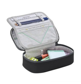 hama Schlampermäppchen Tarp Black Thunder – Stiftebox für Schule, Uni & Büro. Modern & Robust