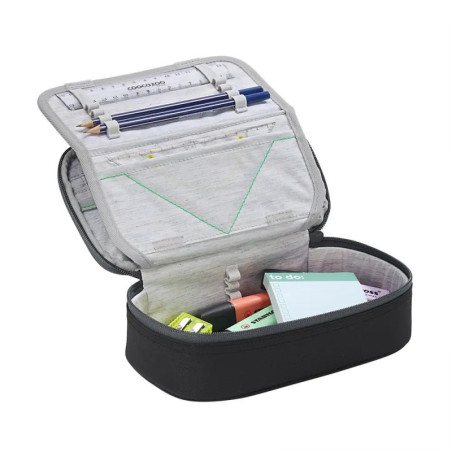 hama Schlampermäppchen Tarp Black Thunder – Stiftebox für Schule, Uni & Büro. Modern & Robust