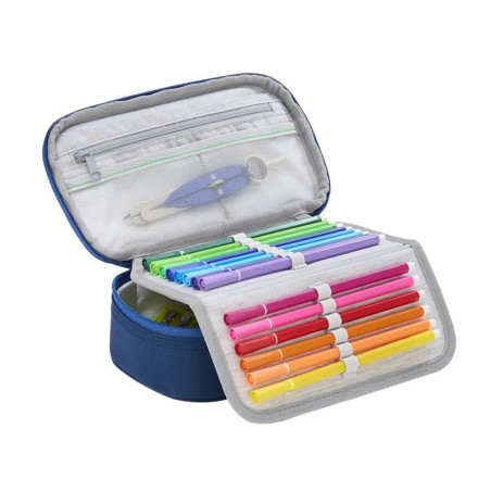 hama Schlampermäppchen Tarp Stormy Rain – Stiftebox für Schule, Uni & Büro. Robust & Modern