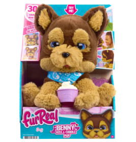 FurReal Benny the Kiss & Cudd – Interaktives Kuscheltier Tier zum Liebhaben