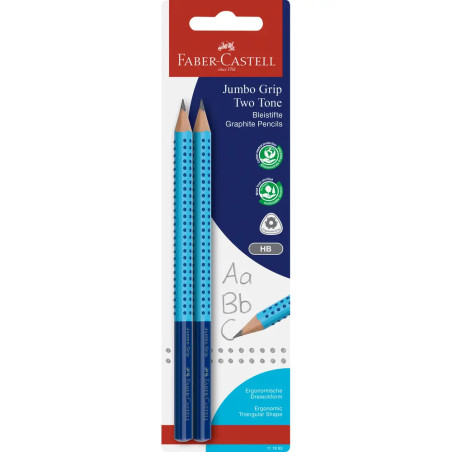 Bleistift Jumbo Grip Two Tone 2xBS BK
