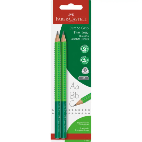 Bleistift Jumbo Grip Two Tone 2xBS BK