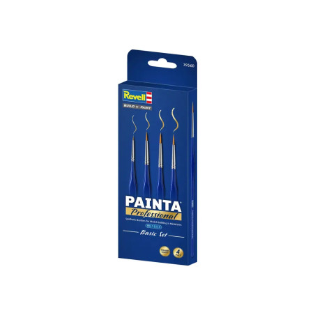 PAINTA Professional - Basic Set / 4 Pack, Synthetische Pinsel, Größe 00, 1, 2, 3