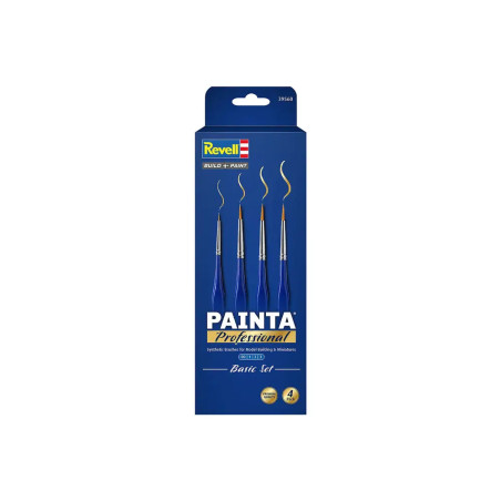 PAINTA Professional - Basic Set / 4 Pack, Synthetische Pinsel, Größe 00, 1, 2, 3