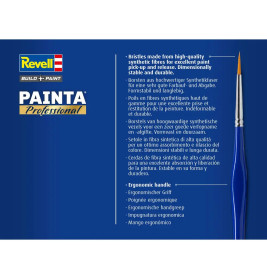 PAINTA Professional - Basic Set / 4 Pack, Synthetische Pinsel, Größe 00, 1, 2, 3