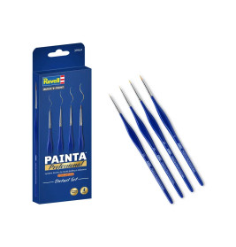 PAINTA Professional - Detail Set / 4 Pack, Synthetische Pinsel, Größe 5/0, 4/0, 3/0, 0