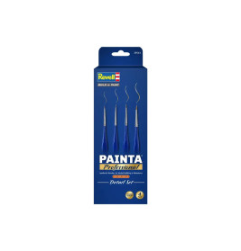 PAINTA Professional - Detail Set / 4 Pack, Synthetische Pinsel, Größe 5/0, 4/0, 3/0, 0