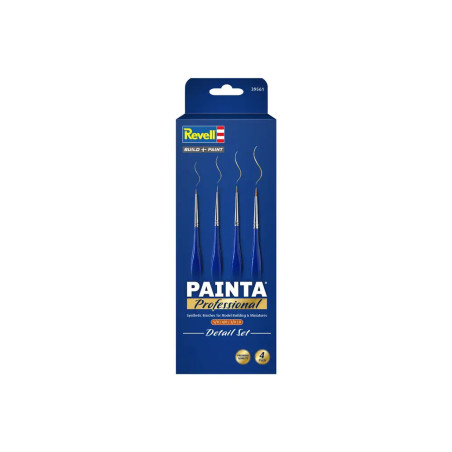 PAINTA Professional - Detail Set / 4 Pack, Synthetische Pinsel, Größe 5/0, 4/0, 3/0, 0