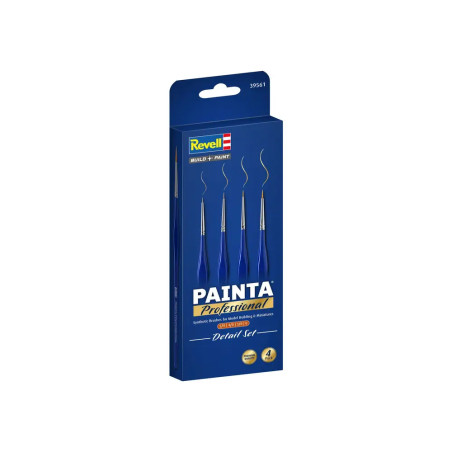 PAINTA Professional - Detail Set / 4 Pack, Synthetische Pinsel, Größe 5/0, 4/0, 3/0, 0
