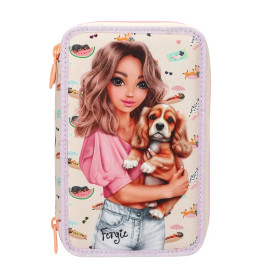 TOPModel 3 Fach Federtasche SUNNY DOG